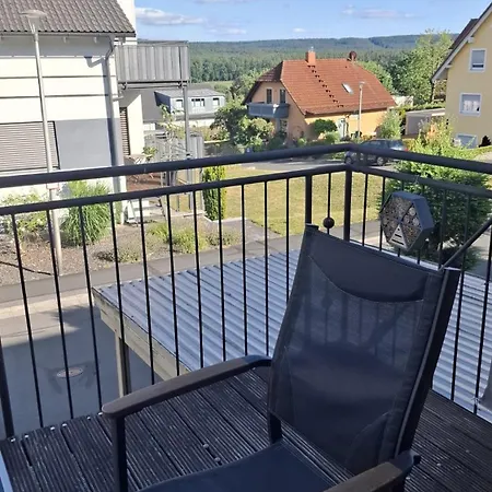 Balkonblick Lägenhet Hallerndorf